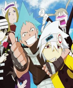 Soul Eater Anime Characters paint by number