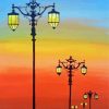 Street Lamps Art paint by number