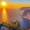 Sunset At Zante Greece paint by number