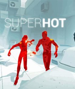 Superhot Video Game paint by number