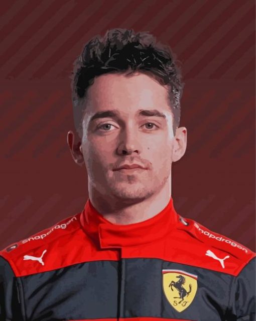 The Driver Charles Leclerc Paint by number