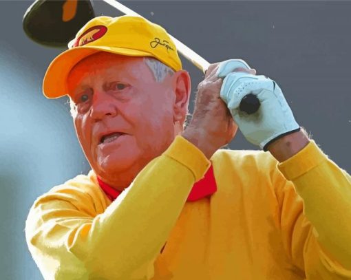 The Golfer Jack Nicklaus paint by number