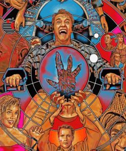 Total Recall Movie Illustration paint by number