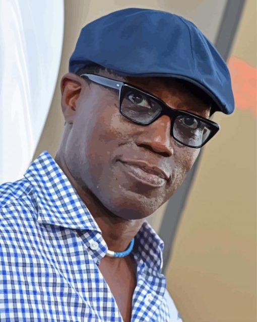 Wesley Snipes Wearing Hat paint by number