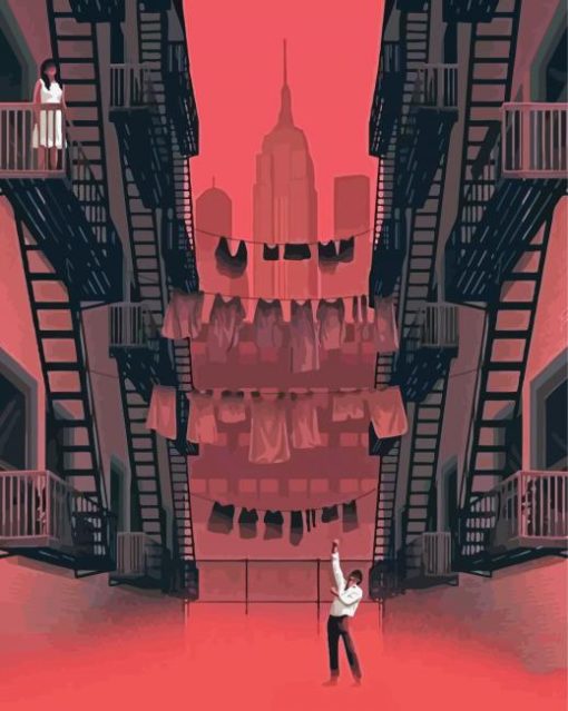 West Side Story Poster Illustration paint by number