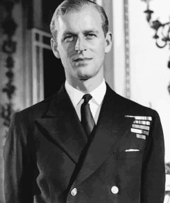 Young Prince Philip Paint by number