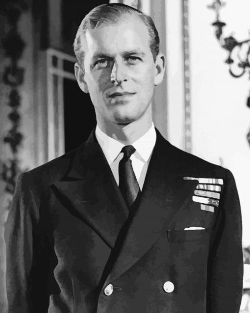 Young Prince Philip Paint by number