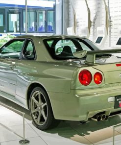 Aesthetic Nissan Skyline R34 Car paint by number