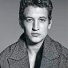 Black And White Miles Teller Actor paint by number