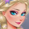 Elsa Modern Disney Princess paint by number