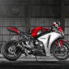Grey And Red Honda Fireblade Paint by number