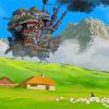 Howls Moving Castle paint by number