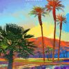 Palm Desert California Poster Art paint by number