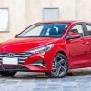Red Hyundai Verna paint by number