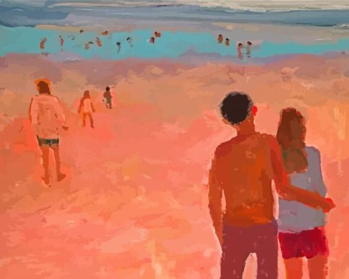 Seascapes With People Art paint by number