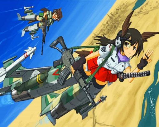 Strike Witches Manga Anime paint by number