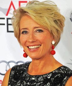 The Actress Emma Thompson paint by number
