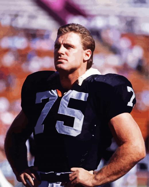 Vintage Howie Long paint by number