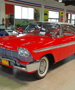 1958 Plymouth Fury paint by number