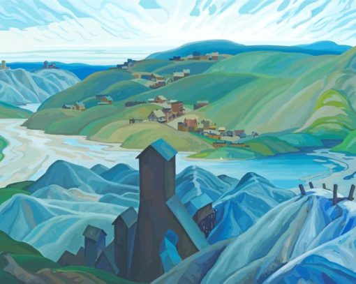 A Northern Silver Mine By Franklin Carmichael paint by number
