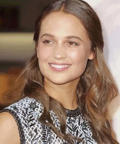 Alicia Vikander paint by number
