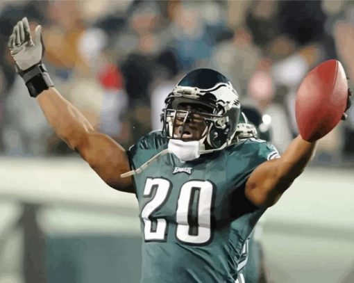 American Football Brian Dawkins paint by number