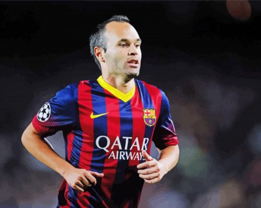 Andres Iniesta Paint by number