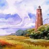 Bald Head Lighthouse Art paint by number