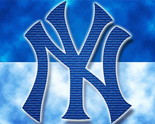 Baseball New York Yankees Emblem - Paint By Numbers - NumPaints - Paint ...