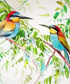 Bee Eater Birds paint by number