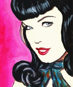 Bettie Page Art paint by number