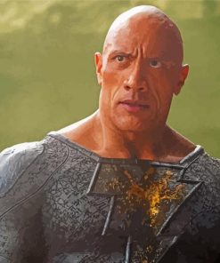Black Adam paint by number