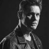 Black And White Canadian American Actor Jim Carrey paint by number