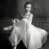 Black And White Ballerina Girl paint by number