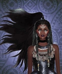 Black Princess paint by number