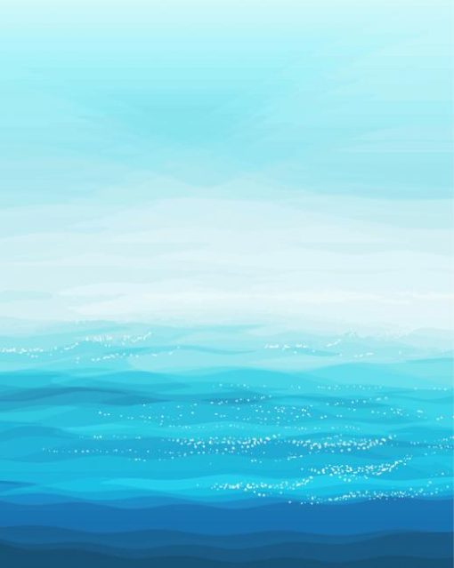Blue Ocean Abstract paint by number