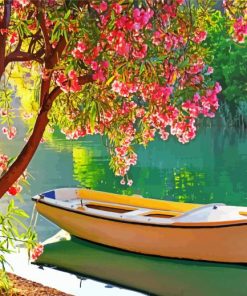 Boat And Landscape paint by number