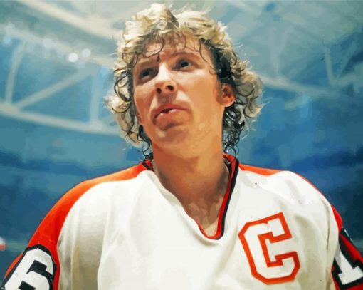 Bobby Clarke Ice Hockey Centre paint by number