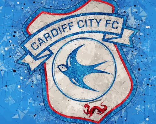 Cardiff City Football Logo paint by number