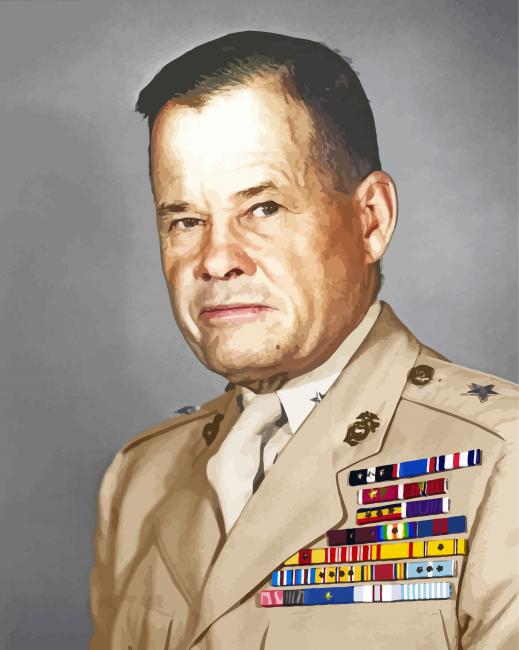 Chesty Puller paint by number