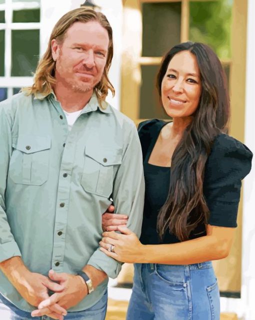 Chip Gaines And Joanna Gaines paint by number