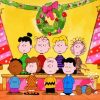 Christmas Peanuts Gang paint by number
