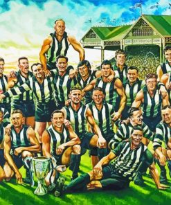 Collingwood Fc Team paint by number