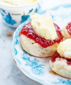 Cream Tea paint by number