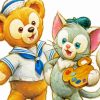 Duffy Bear And Friend paint by number