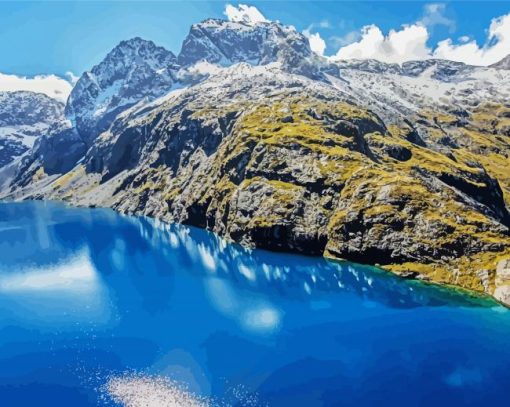 Fiordland Landscape paint by number