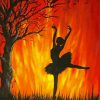 Fire Ballet Paint by number