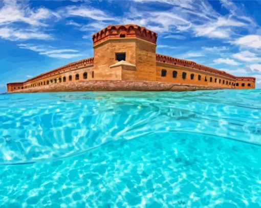 Fort Jefferson paint by number
