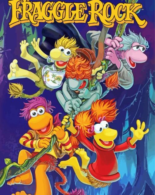 Fraggle Rock Animated Serie Poster paint by number