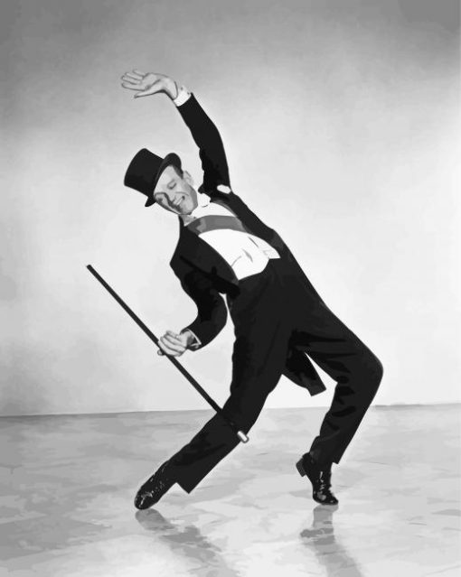 Fred Astaire Dancing Paint by number